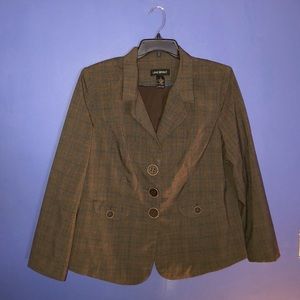 Brown plaid blazer by lane Bryant. Size 20